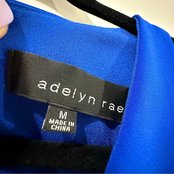 Adelyn Rae blue semi formal dress with pockets - Picture 2 of 4